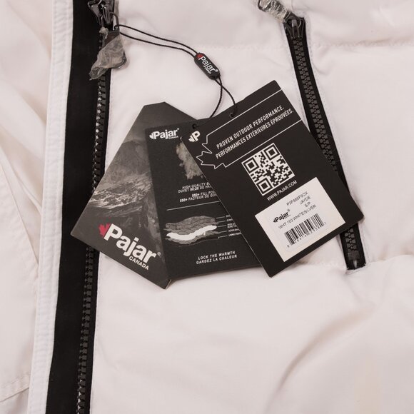 Pajar Canada White Long Down Parka Size US Small - Picture 13 of 13